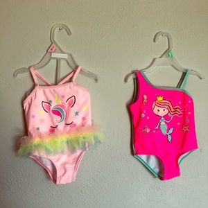 Baby girl Swimsuit set one piece 6 - 9 months NWT